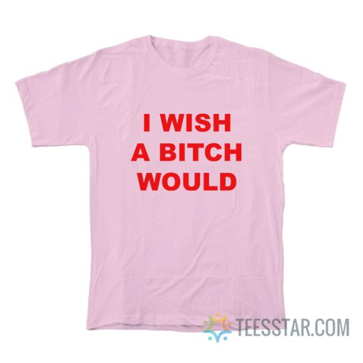 I Wish A Bitch Would T-Shirt