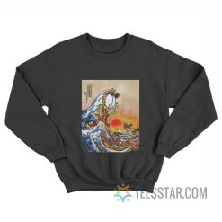 Garfield The Great Wave of Lasagna Sweatshirt