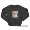 Scared Hamster Funny Meme Sweatshirt