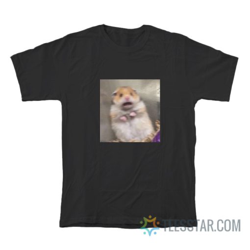 Scared Hamster Funny Meme T-Shirt