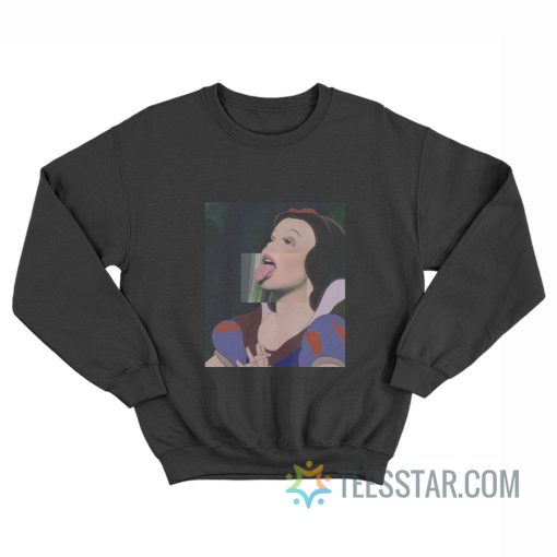 Snow White Tongue Mashup Sweatshirt