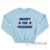 The Simpsons Snoopy For President Sweatshirt