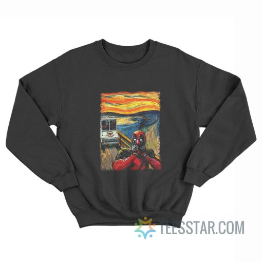 Deadpool The Scream Painting Sweatshirt