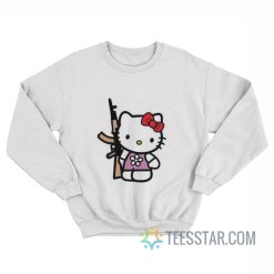 Hello Kitty With Gun AK-47 Sweatshirt