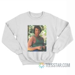 1977 Sylvester Stallone In Green Tank Top Sweatshirt