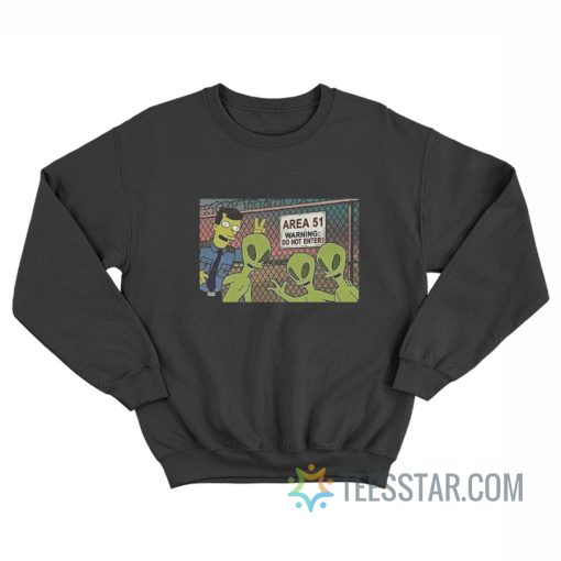 The Simpsons Area 51 Sweatshirt